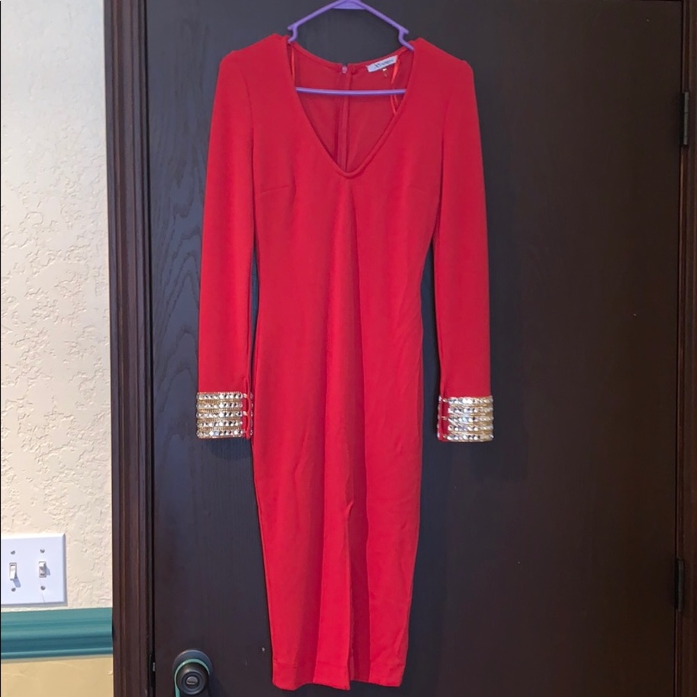 Super fun red party dress!